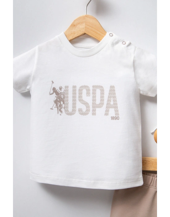 U.S. Polo Assn Erkek Bebek Beyaz Takım