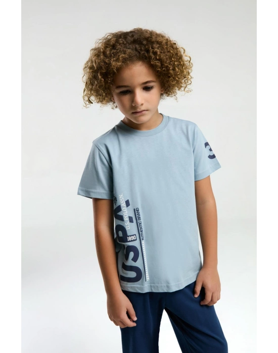 U.S. Polo Assn %100 Pamuk Erkek Çocuk Pijama Takım