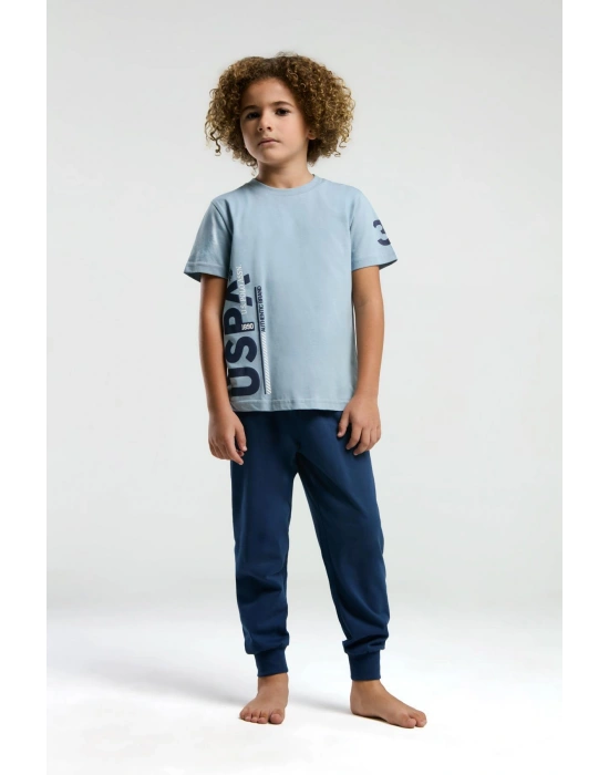 U.S. Polo Assn %100 Pamuk Erkek Çocuk Pijama Takım