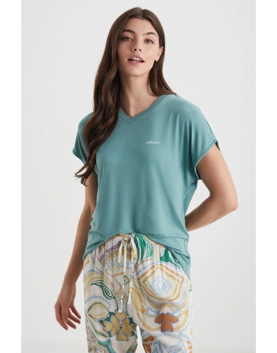 Yumuşak dokulu pijama takımı
