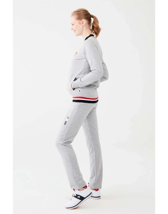 Kadın Gri Melanj Pijama Takımı