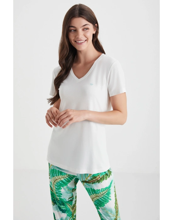 Yumuşak dokulu pijama takımı