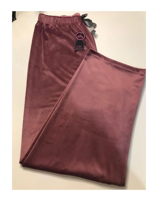 Fransız Kadife Pijama Altı Battal Beden