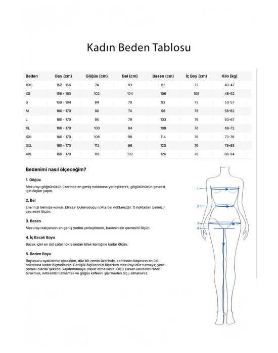 Kadın Krem Pijama Takımı