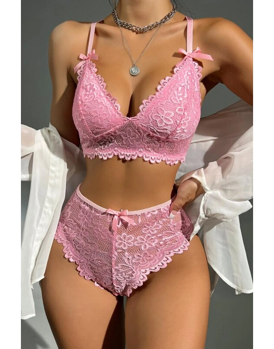 8455 Dantel Bralet Sütyen Takım