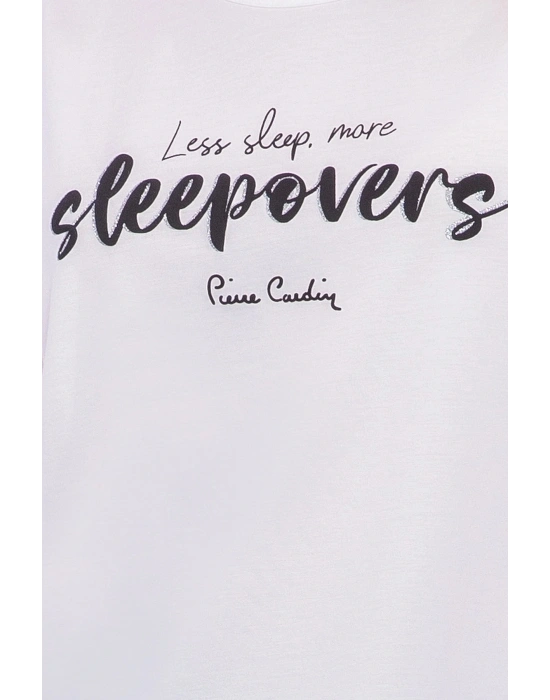 Sleepovers Krem Kadın Kapri Takım