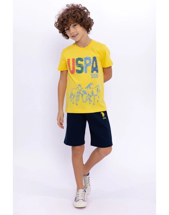 U.s. Polo Assn Basic Sarı Erkek Çocuk Bermuda Takım
