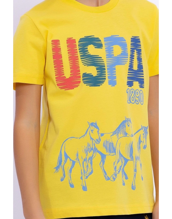 U.s. Polo Assn Basic Sarı Erkek Çocuk Bermuda Takım