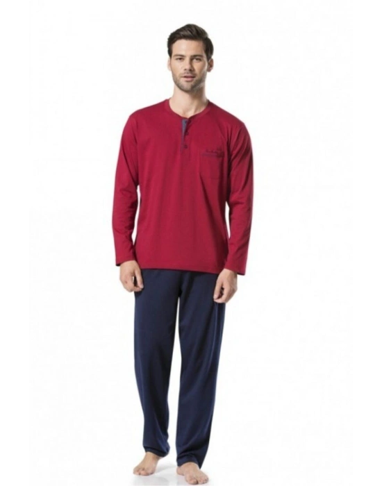 5454 Uzun Kollu Penye Erkek Pijama