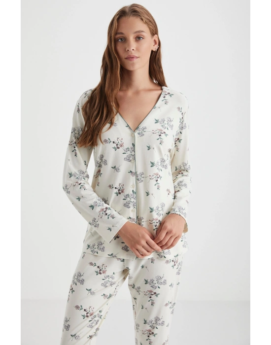 Yumuşak doukulu pijama takımı