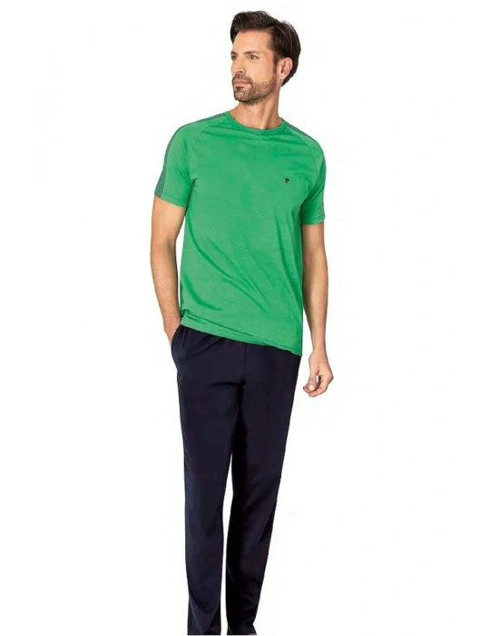 6085 ERKEK PENYE PİJAMA 25Y-YEŞİL-L