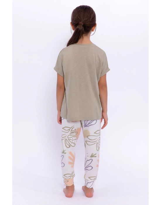 Find Beauty Kahverengi Kız Çocuk Pijama Takımı
