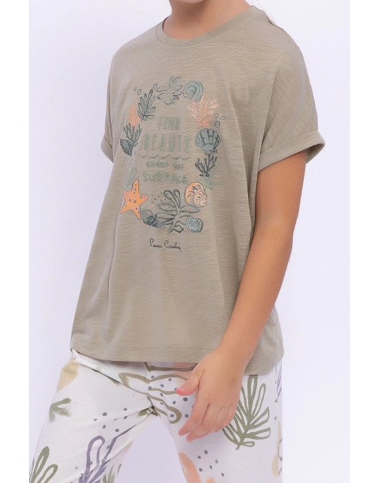 Find Beauty Kahverengi Kız Çocuk Pijama Takımı