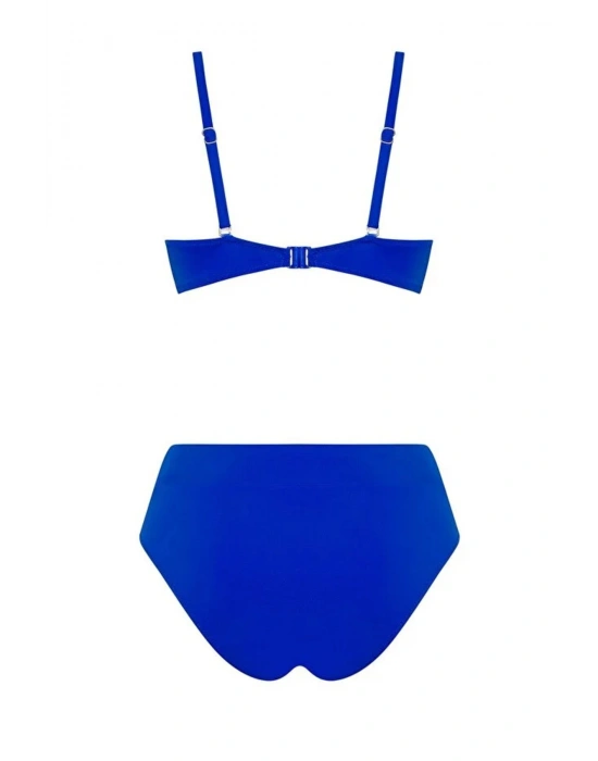 Bonie Dolgulu Straplez Yüksek Bel Bikini Takım