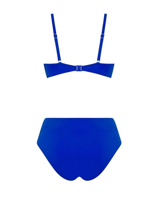 Bonie Dolgulu Straplez Yüksek Bel Bikini Takım