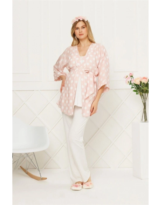Pudra 3lü Pijama Takım 21aqu0021541
