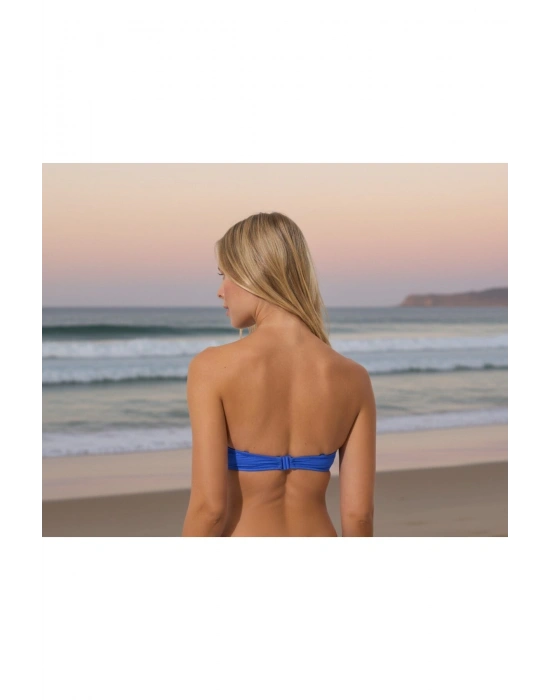 Bonie Dolgulu Tak-Çıkar Omuz Askılı Straplez Bikini Üstü