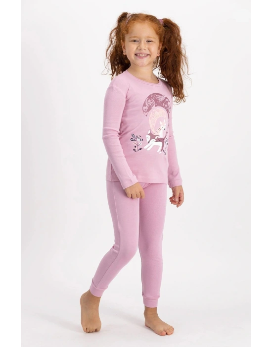 Rolypoly Pijama Takımı Kız Çocuk Pembe