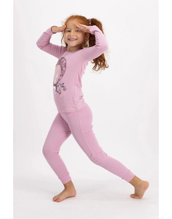 Rolypoly Pijama Takımı Kız Çocuk Pembe