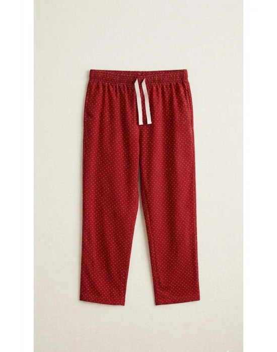 Kırmızı Tek Pijama Alt