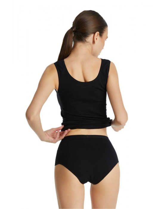 Kadın Dantelli Slip Külot 1333 - Siyah