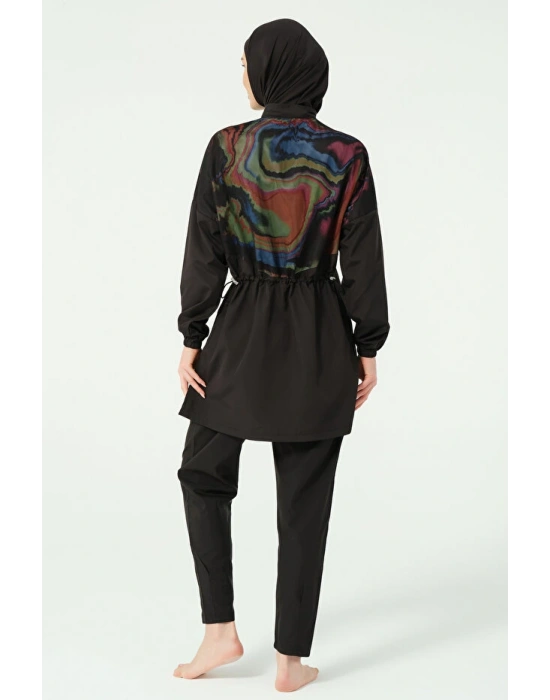 Arkası File Detaylı Tesettür Mayo DLX-25282