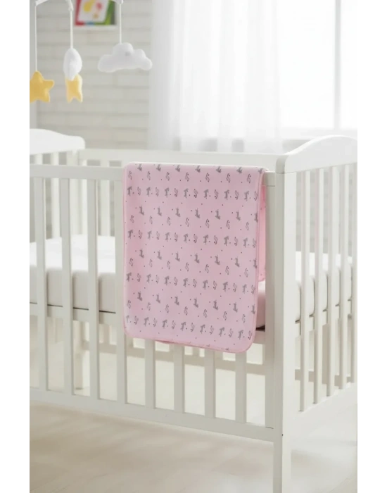 Bibaby Happy Zebra Land Fluffy Bebek Battaniye 64529 Pembe