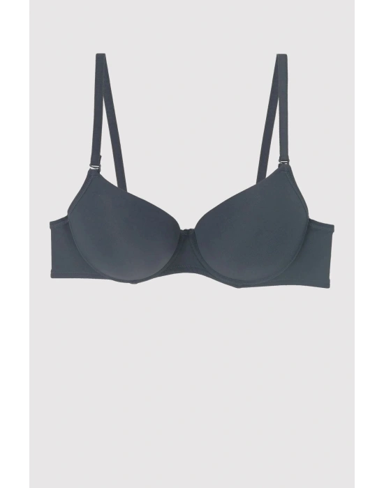 Balenli Desteksiz Micro Sütyen Antrasit 6000