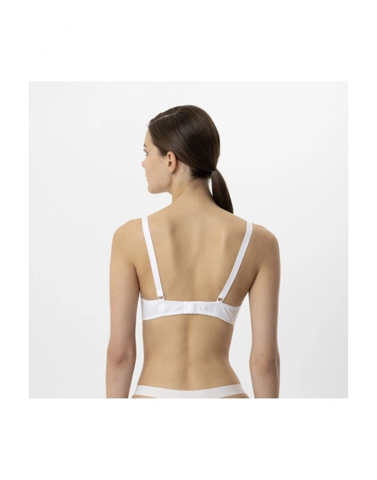 Kaplı Pamuklu Emzirme Sütyeni Beyaz 6117