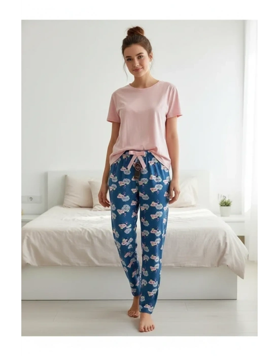Liparis Kadın Vıscon Tek Alt Pijama 5512