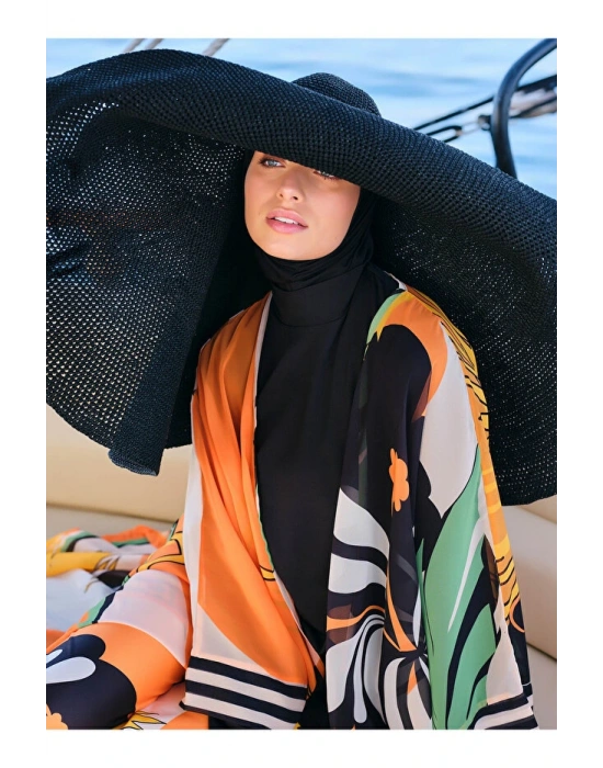 Pamelo Desenli Tesettür Mayo DLX-24601