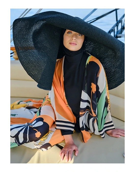 Pamelo Desenli Tesettür Mayo DLX-24601