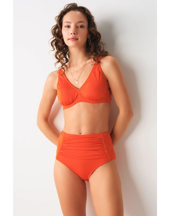 Sasha Balenli Toparlayıcı Bikini Tek Üst Tarçın 239107