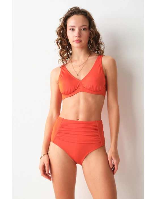 Sasha Balenli Toparlayıcı Bikini Tek Üst Tarçın 239107