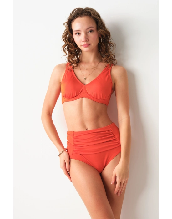 Sasha Balenli Toparlayıcı Bikini Tek Üst Tarçın 239107