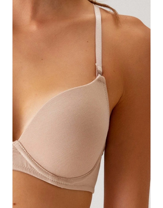 Pierre Cardin Paris Cotton Balenli Desteksiz Sütyen Ten 6400