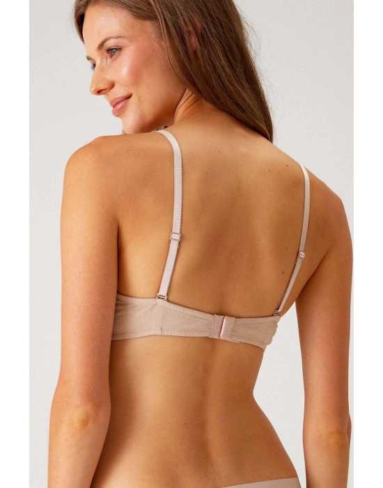 Pierre Cardin Paris Cotton Balenli Desteksiz Sütyen Ten 6400