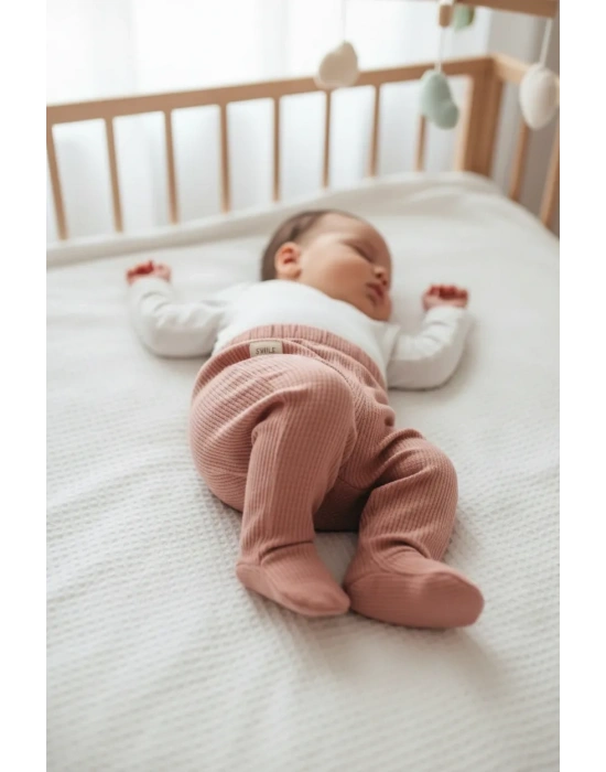 Waffle Smile Patikli Pantolon Redbrown