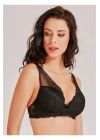Balenli Dantelli Toparlayıcı Sütyen Siyah 3912