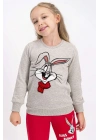 Bugs Bunny Lisanslı Bejmelanj Kız Çocuk Eşofman Takımı