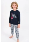 Us715 U.s. Polo Assn Lisanslı Lacivert Erkek Çocuk Pijama Takımı