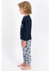 Us715 U.s. Polo Assn Lisanslı Lacivert Erkek Çocuk Pijama Takımı