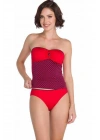 Kırmızı 19805Tk Straplez Tankini Takımı