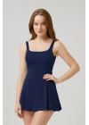Kadın Rota Elbise Mayo Lacivert