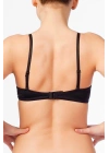 Kadın Siyah Desteksiz Soft Touch Şeffaf Askılı Sütyen