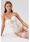 Kadın Ekru 4039 Cinderella Balenli Destekli Büstiyer Takımı