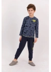 Rolypoly Planet Crew Lacimelanj Erkek Çocuk Pijama Takımı