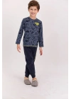 Rolypoly Planet Crew Lacimelanj Erkek Çocuk Pijama Takımı