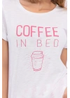 Coffee In Bed Krem Slim Fit Kadın Pijama Takımı