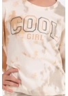 Cool Girl Fildişi Salaş Kız Çocuk Pijama Takımı